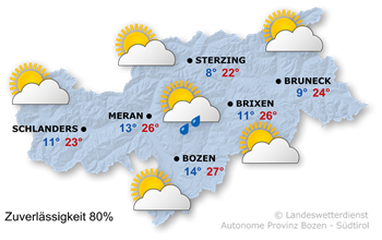 Vorhersage für morgen, 31.05.2023