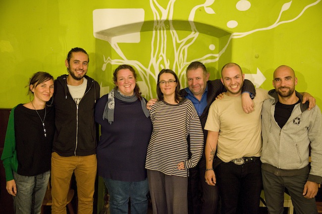 Der aktuelle Vorstand: v.l.n.r. Laura Zindaco, Thomas Kobler, Giorgia Lazzaretto, Sonja Steger, Erwin Seppi, Michael Schwalt, Klaus Niederstätter (Foto: Laurin Mayer)