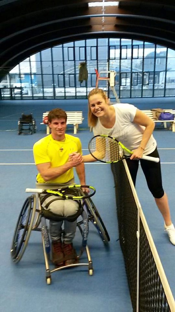 Karin Knapp mit Ivan Tratter