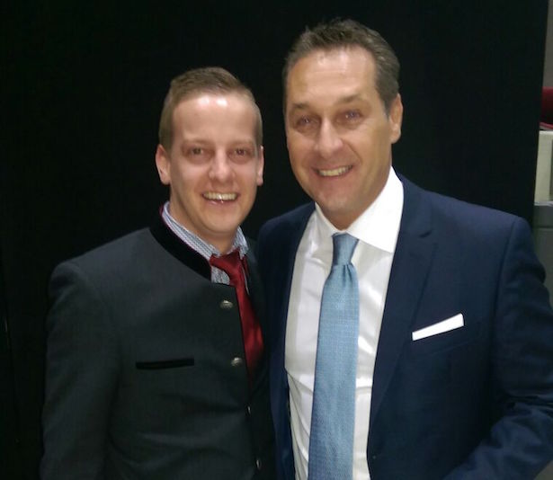 Matthias Hofer mit Heinz Christian Strache