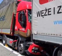 Crash zwischen Lkw