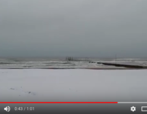 Langlaufen am Strand