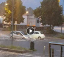 Überschwemmte Straße