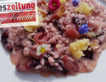 Radicchio-Risotto mit Birne