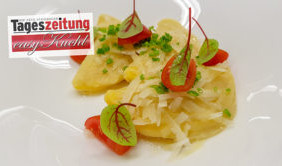 Kartoffelteigtaschen mit Sauerkraut