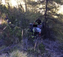 Crash auf der Almstraße