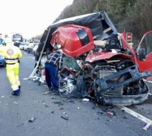 Crash auf der Autobahn