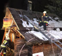 Brand in Almhütte