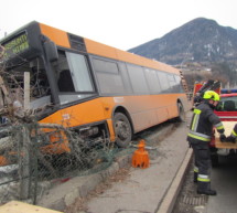 Bus rast in Obstwiese