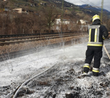 Böschungsbrand in Waidbruck