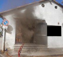 Brand im Restaurant