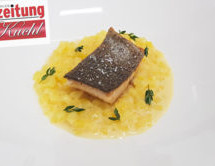 Kartoffelrisotto mit Forelle