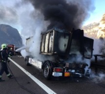 Brand auf der A22