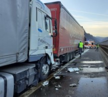 Lkw-Unfall auf der Autobahn