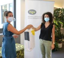HGV verteilt Masken