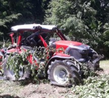 Schwerer Traktorunfall