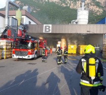 Brand in der Industriezone