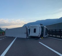 Umgekippter Lkw