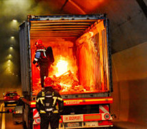 Brand im Tunnel