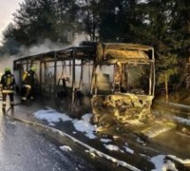 Bus in Flammen