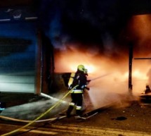 Brand in Lagerhalle