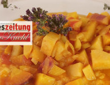 Rübengulasch mit Spin-Polenta