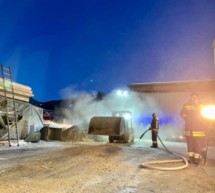 Brand im Silo