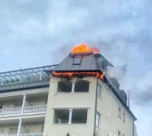 Flammen im Hotel
