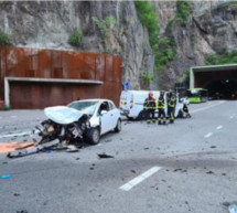 Crash vor dem Tunnel