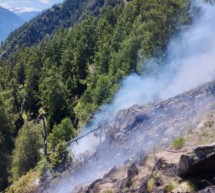 Waldbrand in Tschars