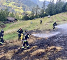 Wiese in Brand