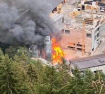 Brand im Sägewerk