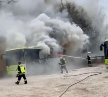 Bus in Flammen