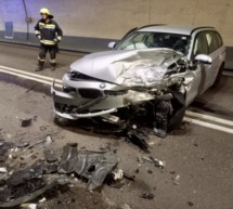 Unfall im Tunnel