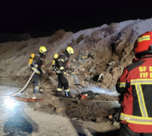 Brand in der Mülldeponie