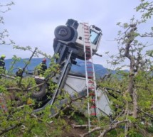 Umgekippter Lkw