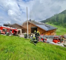 Stadel in Flammen