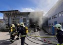 Brand in Lagerhalle