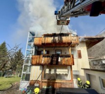 Wohnung in Flammen