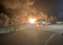 Autos in Flammen