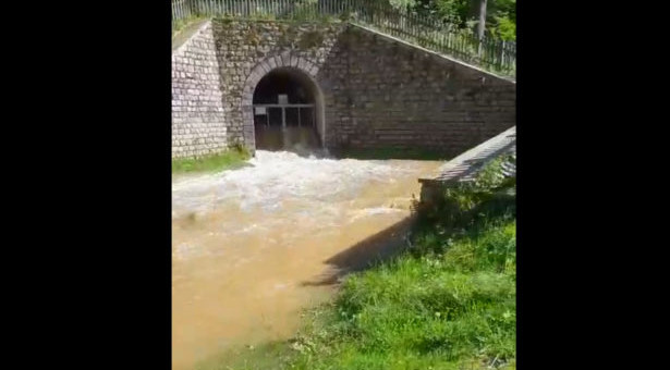 Der Wasseraustritt